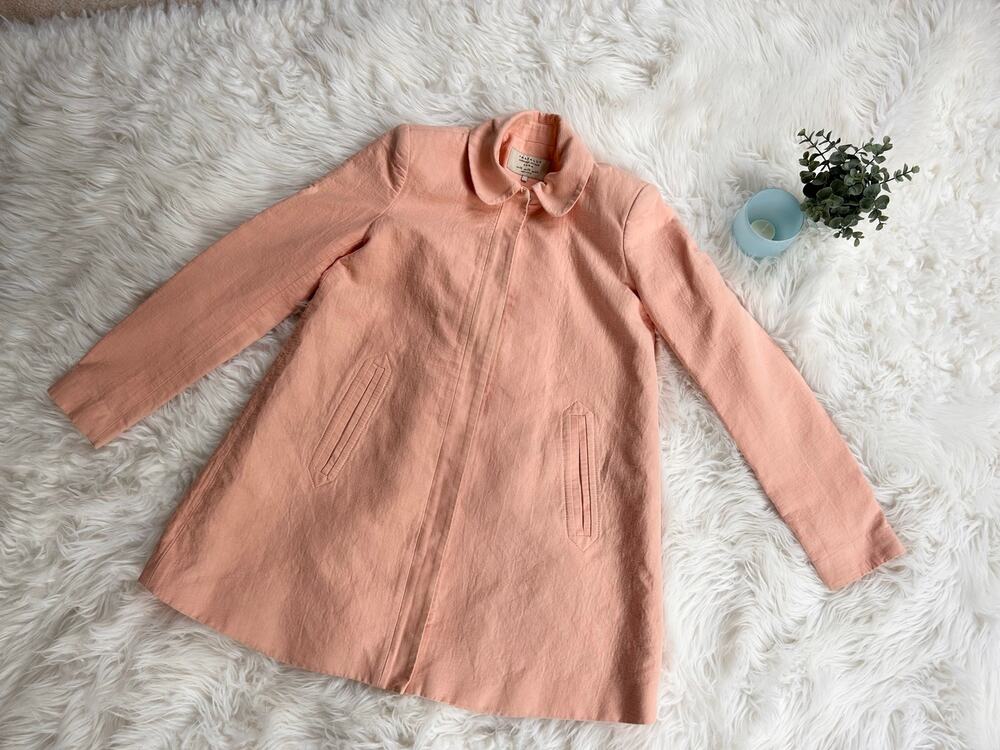 Zara Women’s Pea Coat in Peach Color